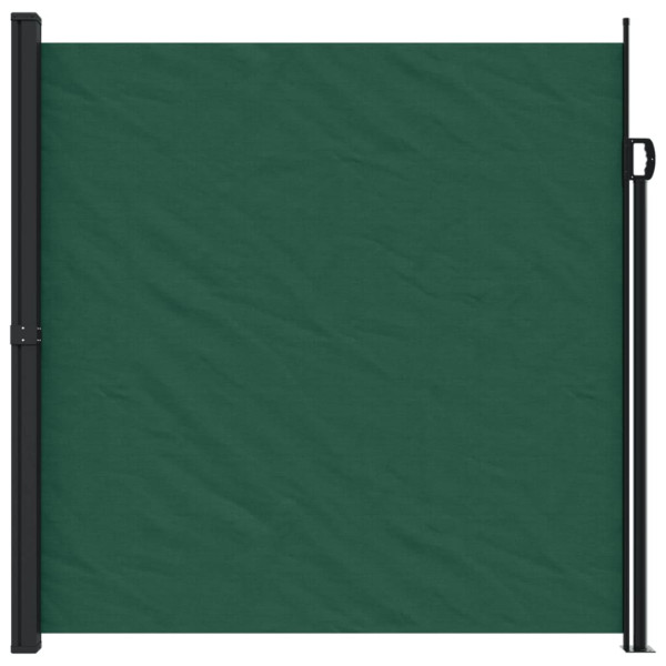 Toldo lateral retrátil 200x600 cm verde-escuro M 3
