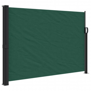 Toldo lateral retráctil verde oscuro 140x600 cm H