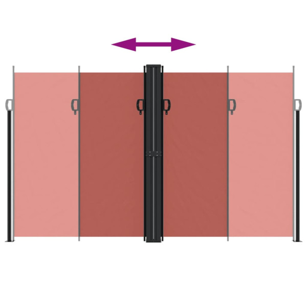 Toldo lateral retrátil 200x1000 cm terracotta M 5