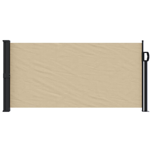 Toldo lateral retráctil beige 100x500 cm M 3