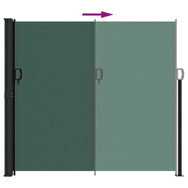 Toldo lateral retráctil verde oscuro 180x600 cm M 5