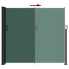 Toldo lateral retráctil verde oscuro 180x600 cm 5
