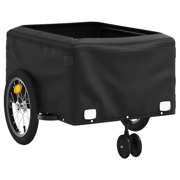 Reboque para bicicleta 45 kg ferro preto e laranja M 5