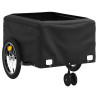 Reboque para bicicleta 45 kg ferro preto e laranja 5
