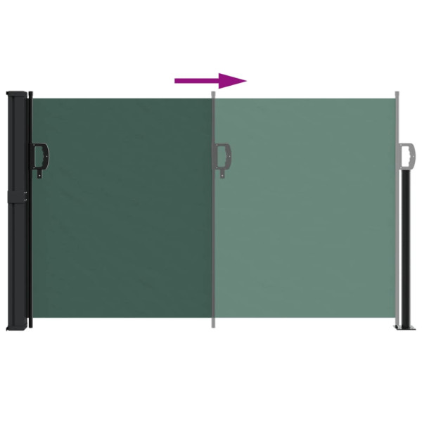 Toldo lateral retráctil verde oscuro 120x300 cm M 5