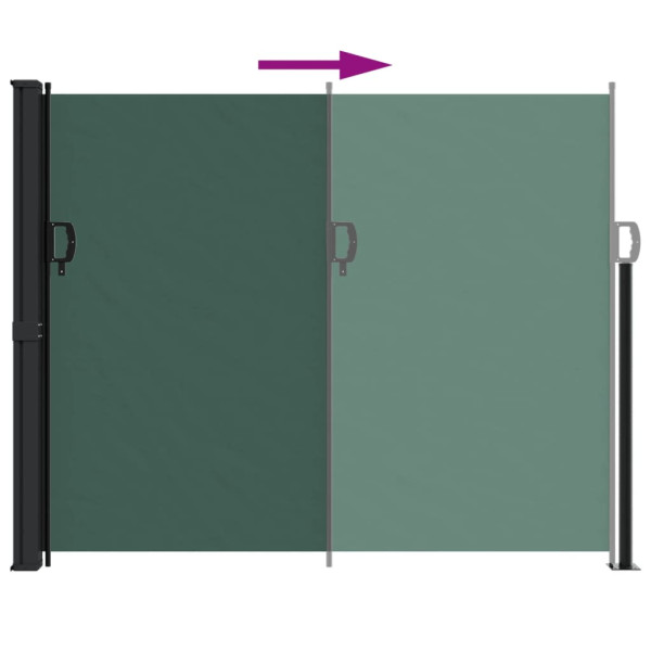 Toldo lateral retráctil verde oscuro 160x300 cm M 5
