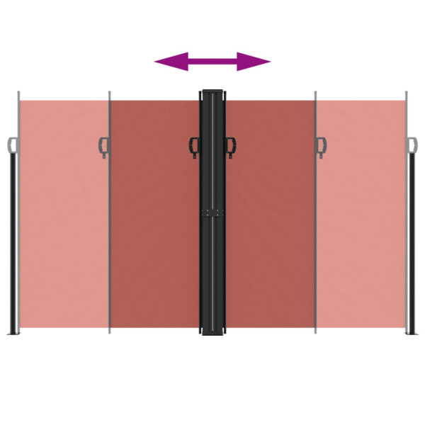 Toldo lateral retrátil 200x1200 cm terracota M 5