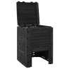 Compostador de jardín negro 280 L polipropileno 5