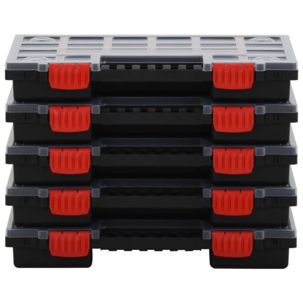 Caixas de arrumação 10 pcs polipropileno 34.5x25x5 cm M 3