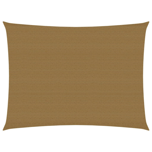 Toldo de vela HDPE gris taupe 160 g/m² 3x4.5 m D