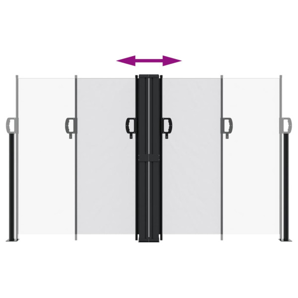 Toldo lateral retrátil 140x600 cm branco M 5