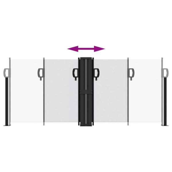 Toldo lateral retrátil 100x600 cm branco M 5