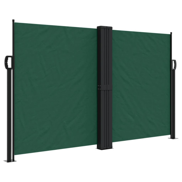 Toldo lateral retráctil verde oscuro 140x1200 cm M 2