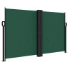 Toldo lateral retrátil 140x1200 cm verde-escuro 2