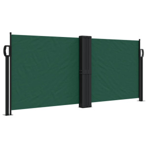 Toldo lateral retráctil verde oscuro 100x600 cm H