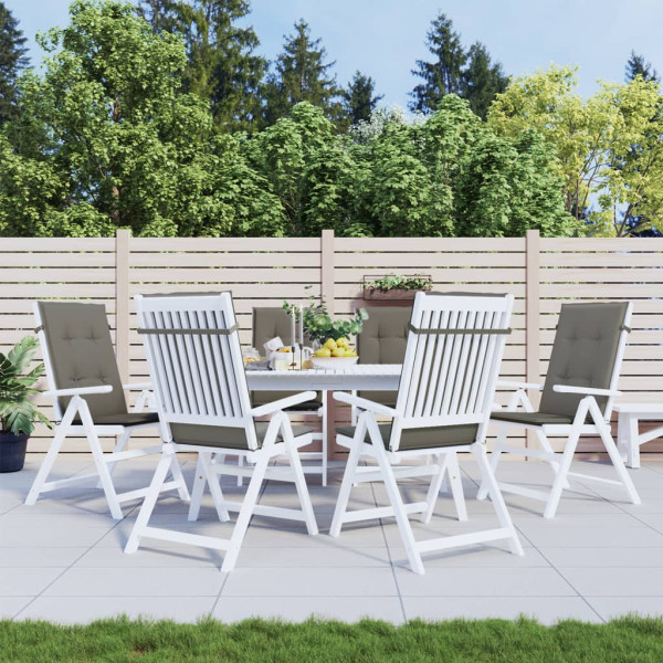 Almofadões para cadeiras altas 6 pcs mesclado tecido M 4