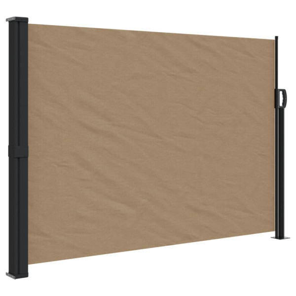 Toldo lateral retráctil gris taupe 140x300 cm M 2