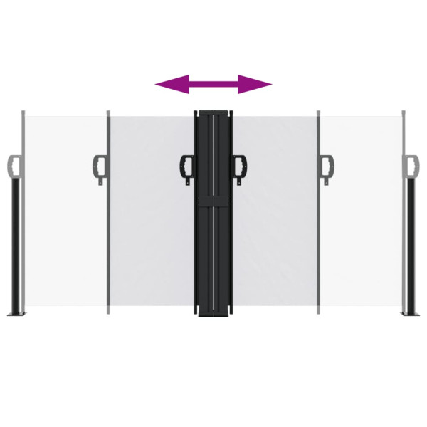 Toldo lateral retráctil blanco 120x600 cm M 5