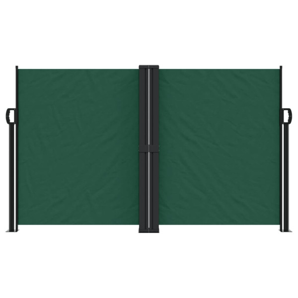 Toldo lateral retráctil verde oscuro 140x1000 cm M 3