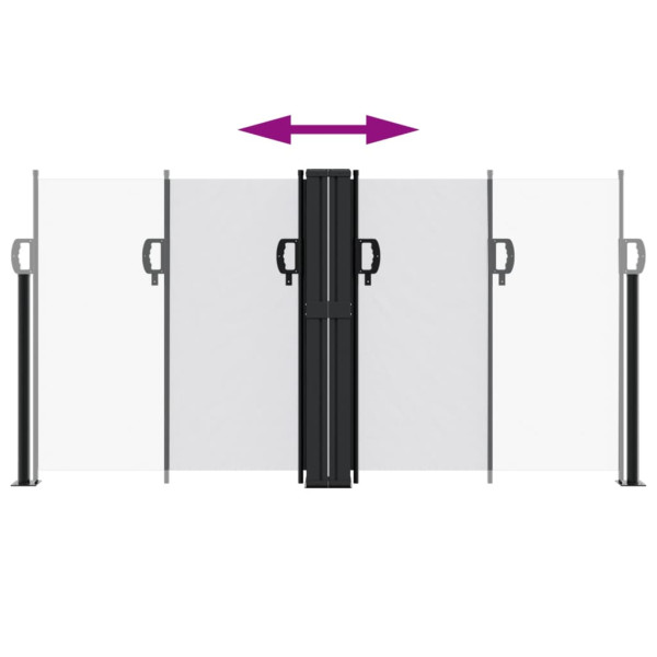 Toldo lateral retrátil 120x1000 cm branco M 5