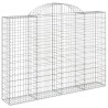 Cestos gabião arqueados 11 pcs 200x30x140/160 ferro galvanizado 3