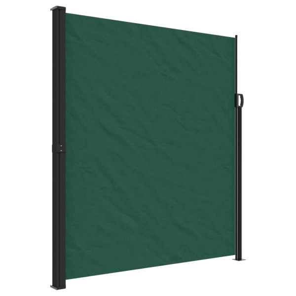 Toldo lateral retráctil verde oscuro 220x600 cm M 2