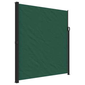 Toldo lateral retráctil verde oscuro 220x500 cm H