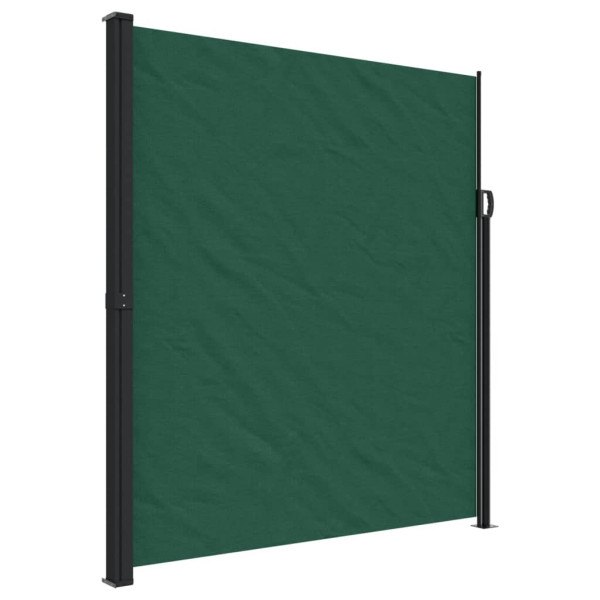 Toldo lateral retráctil verde oscuro 220x500 cm M 2