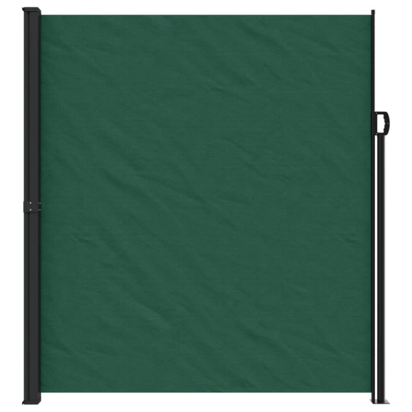 Toldo lateral retrátil 220x500 cm verde-escuro M 3