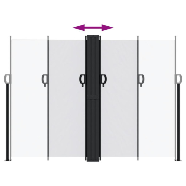 Toldo lateral retrátil 180x600 cm branco M 5