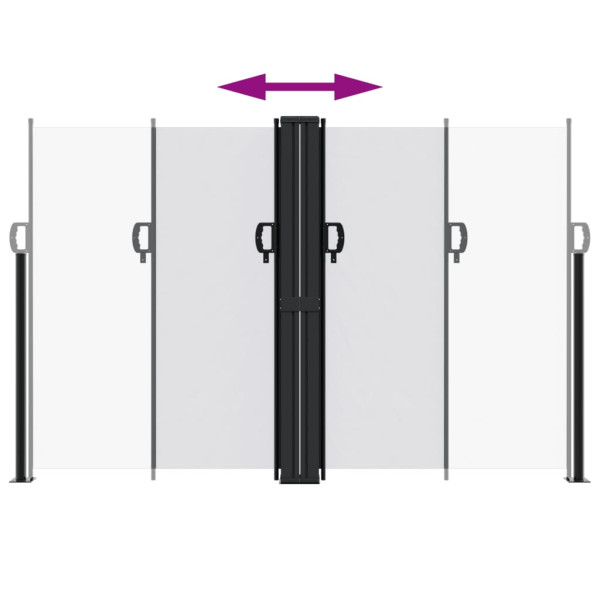 Toldo lateral retrátil 160x1200 cm branco M 5