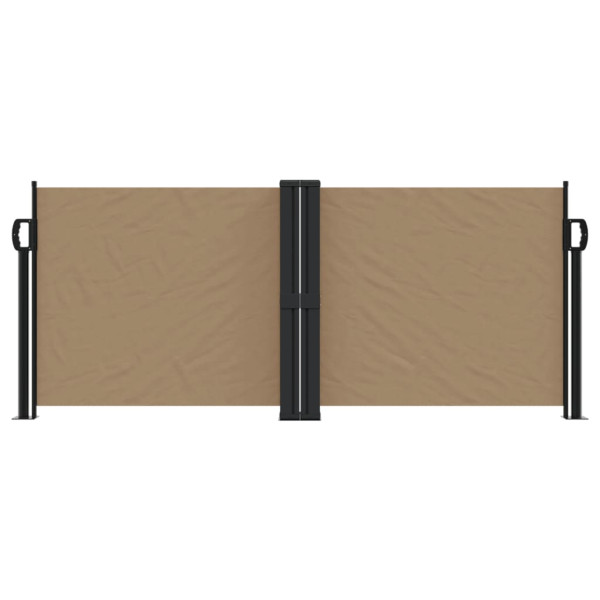 Toldo lateral retráctil gris taupe 100x600 cm M 3