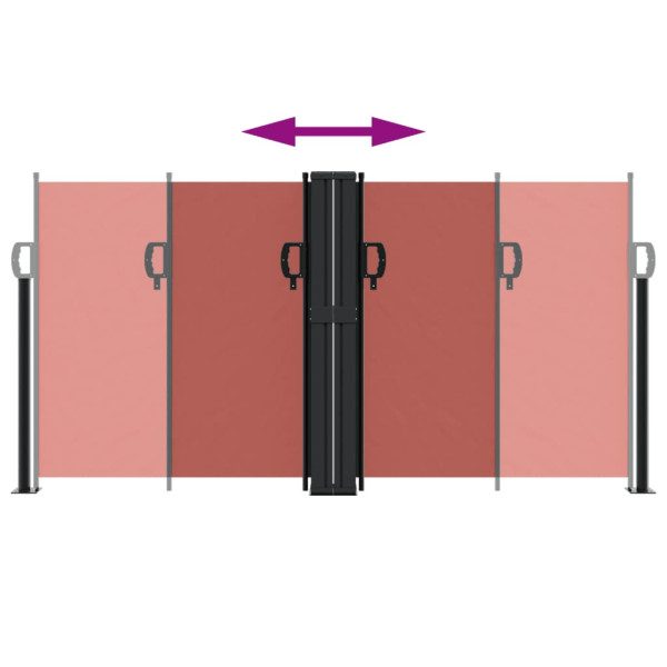 Toldo lateral retrátil 120x1000 cm terracotta M 5