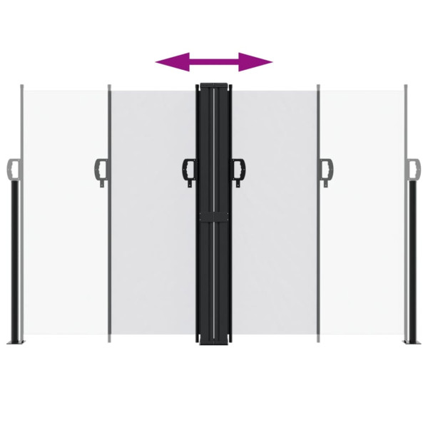 Toldo lateral retráctil blanco 160x1000 cm M 5