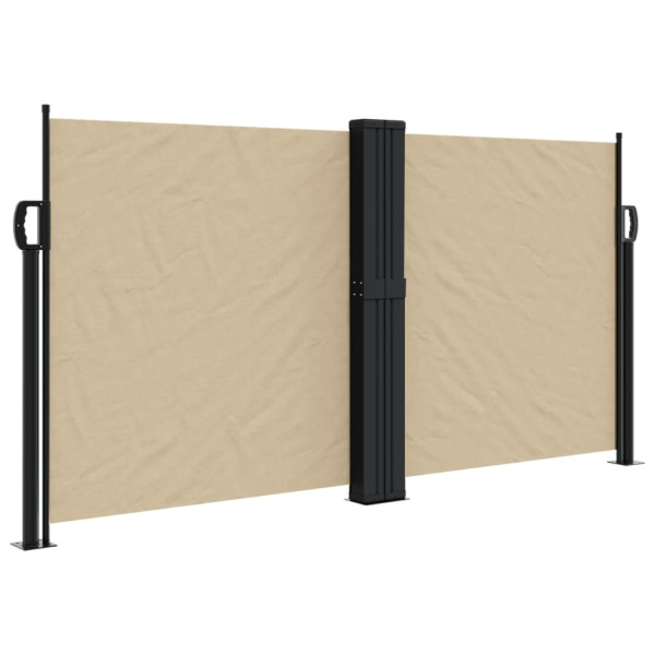 Toldo lateral retráctil beige 120x1200 cm M 2