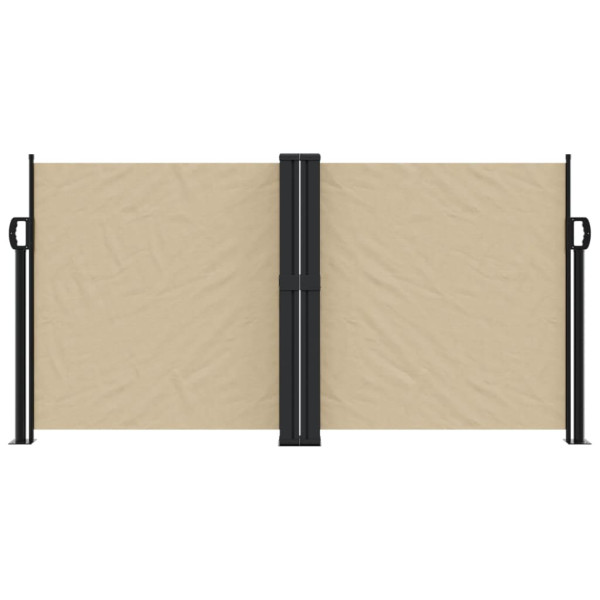 Toldo lateral retráctil beige 120x1200 cm M 3