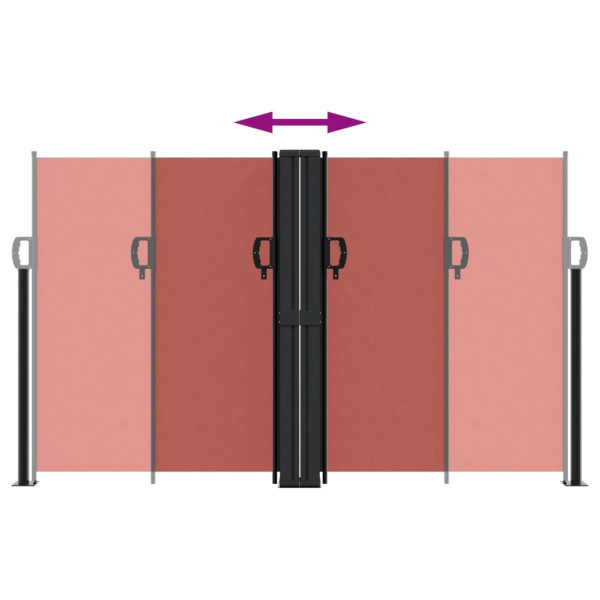 Toldo lateral retrátil 140x1200 cm terracotta M 5