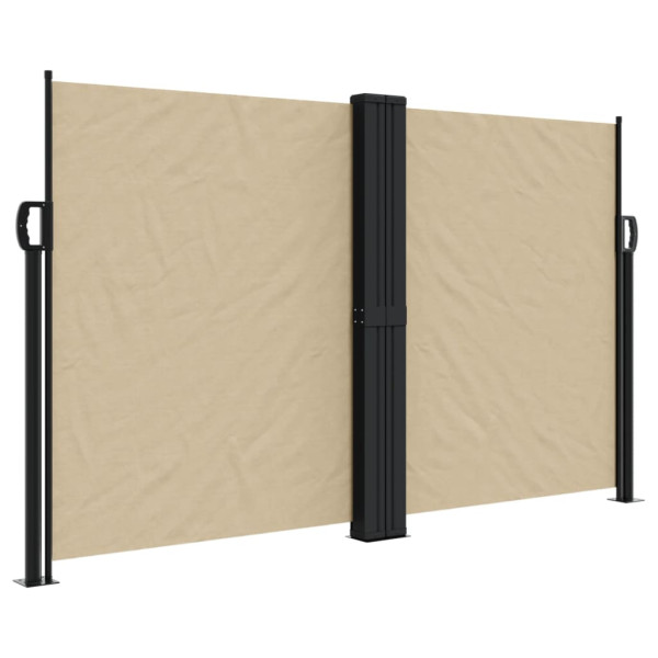 Toldo lateral retráctil beige 140x1000 cm M 2