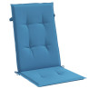 Cojines silla respaldo alto 6 uds tela azul melange 120x50x4 cm 5