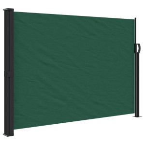 Toldo lateral retrátil 140x500 cm verde-escuro H
