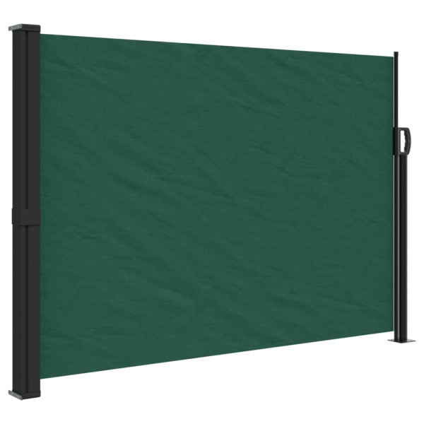 Toldo lateral retrátil 140x500 cm verde-escuro M 2