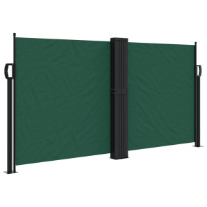Toldo lateral retráctil verde oscuro 120x600 cm H