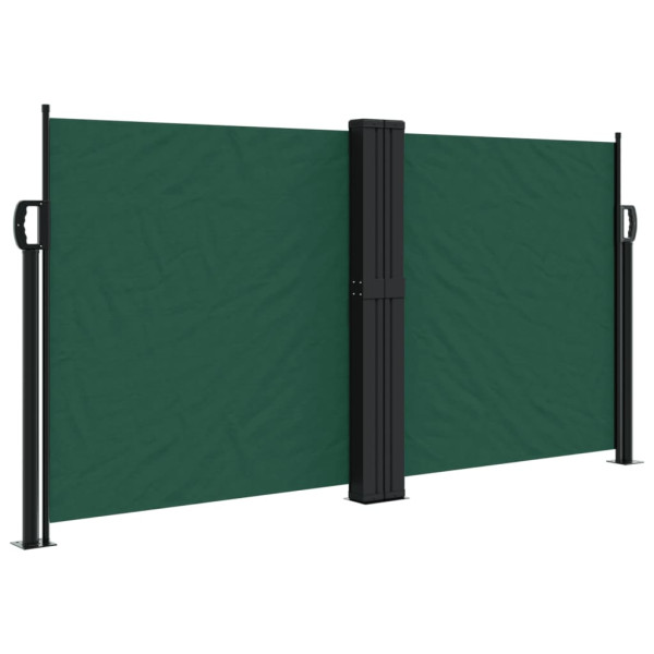 Toldo lateral retrátil 120x600 cm verde-escuro M 2