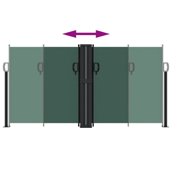 Toldo lateral retráctil verde oscuro 120x600 cm M 5