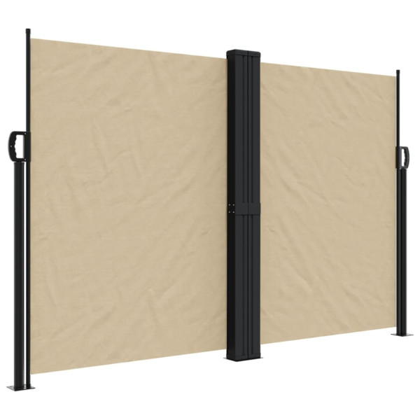 Toldo lateral retráctil beige 160x1000 cm M 2