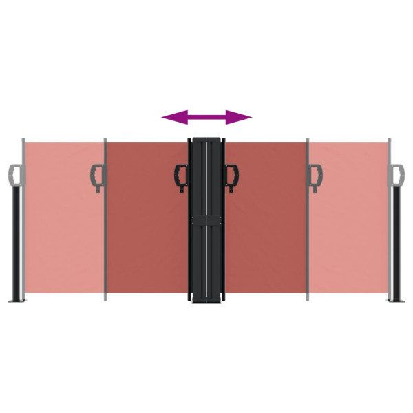 Toldo lateral retrátil 100x1000 cm terracotta M 5