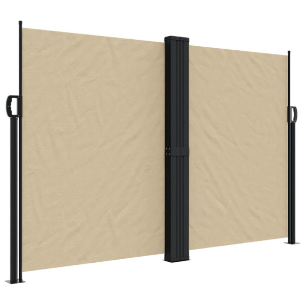 Toldo lateral retráctil beige 160x1200 cm M 2