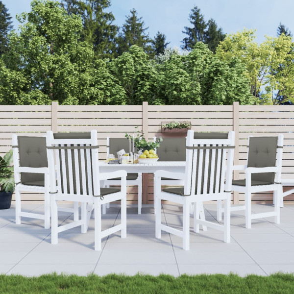 Almofadões lombares cadeiras 6pcs 100x50x4 cm mesclado tecido M 4