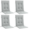 Almofadões lombares cadeiras 4pcs 100x50x4 cm mesclado tecido 3