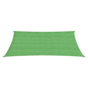 Toldo de vela HDPE verde claro 160 g/m² 2.5x4.5 m H